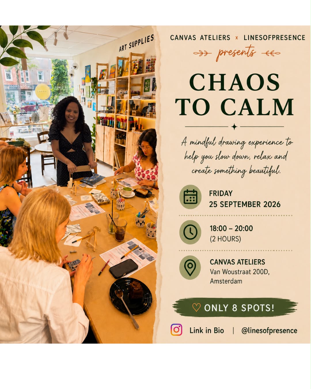 Chaos to Calm Workshop by @linesofpresence