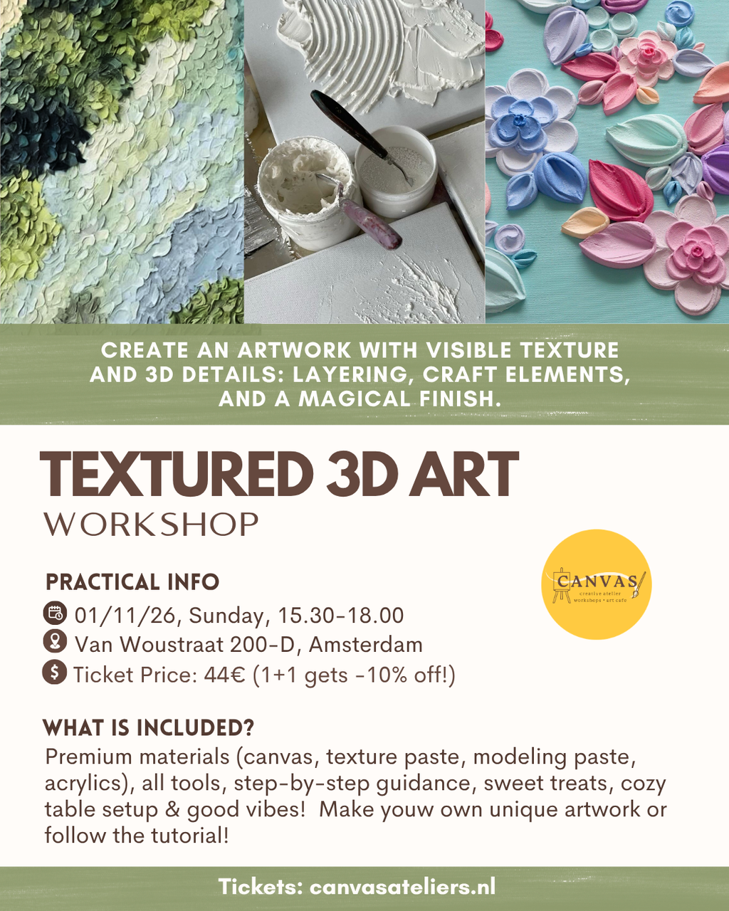 01/11 - Textured 3D Art Workshop (15.30)