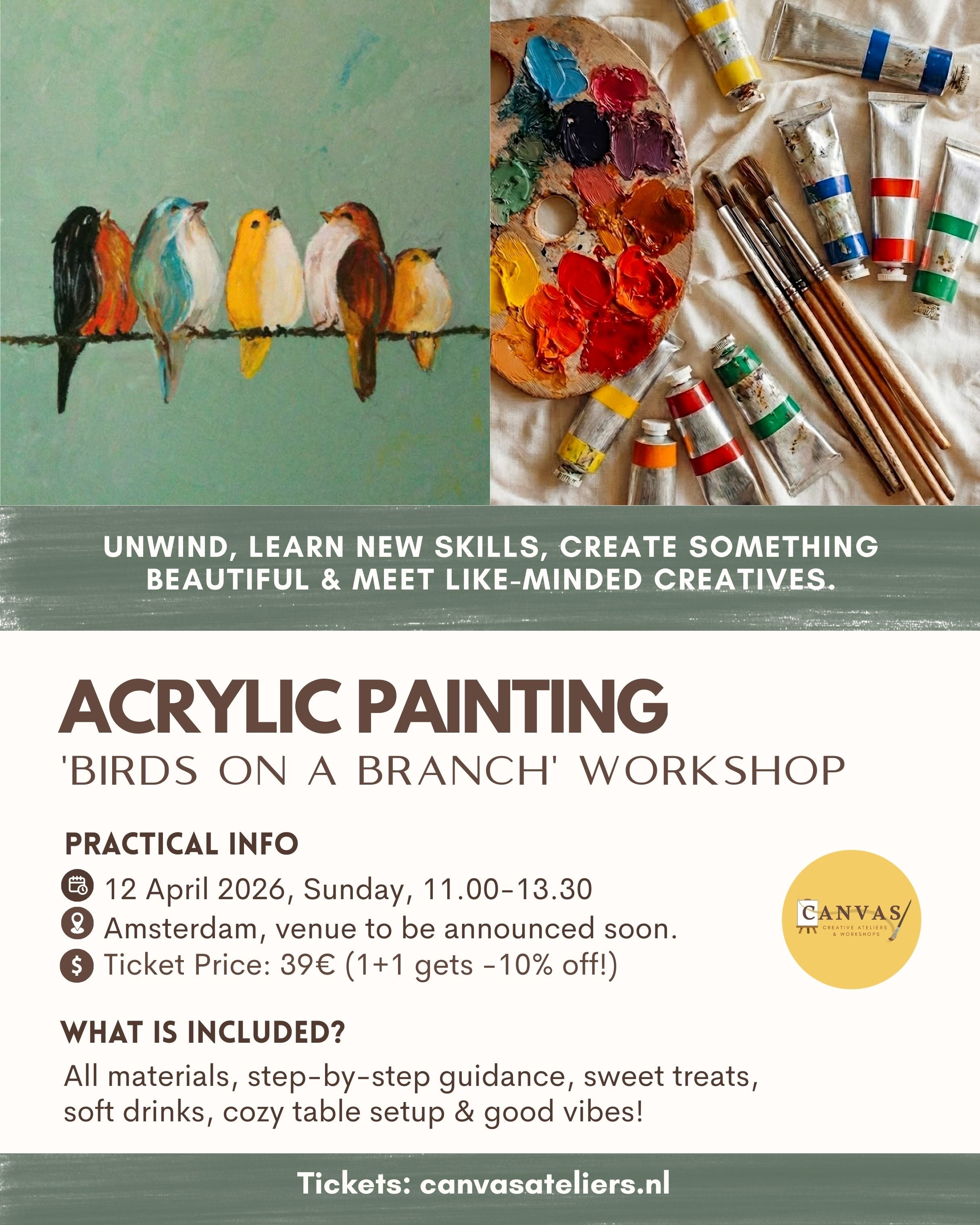 12/04 - Birds on a Branch Painiting Workshop