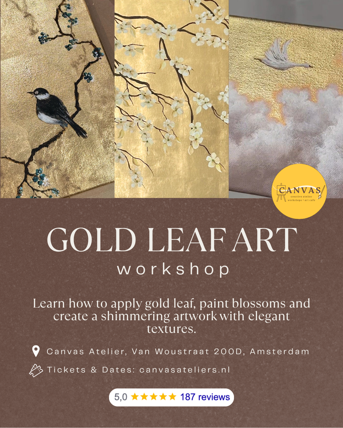 Gold Leaf Painting Workshop