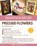 16/10 - Pressed Floral Art Workshop (18.00)