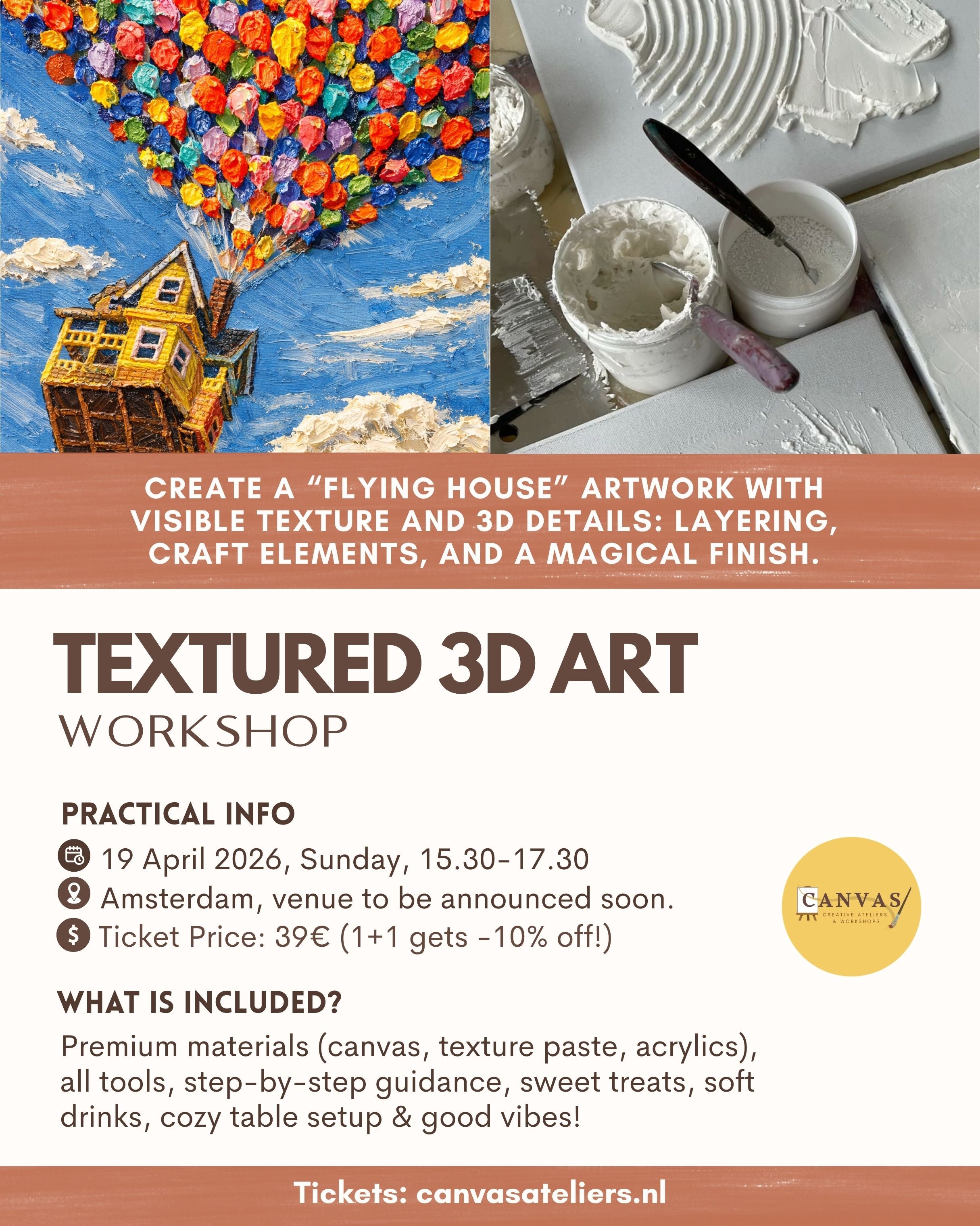 19/04 - Textured 3D Art Workshop