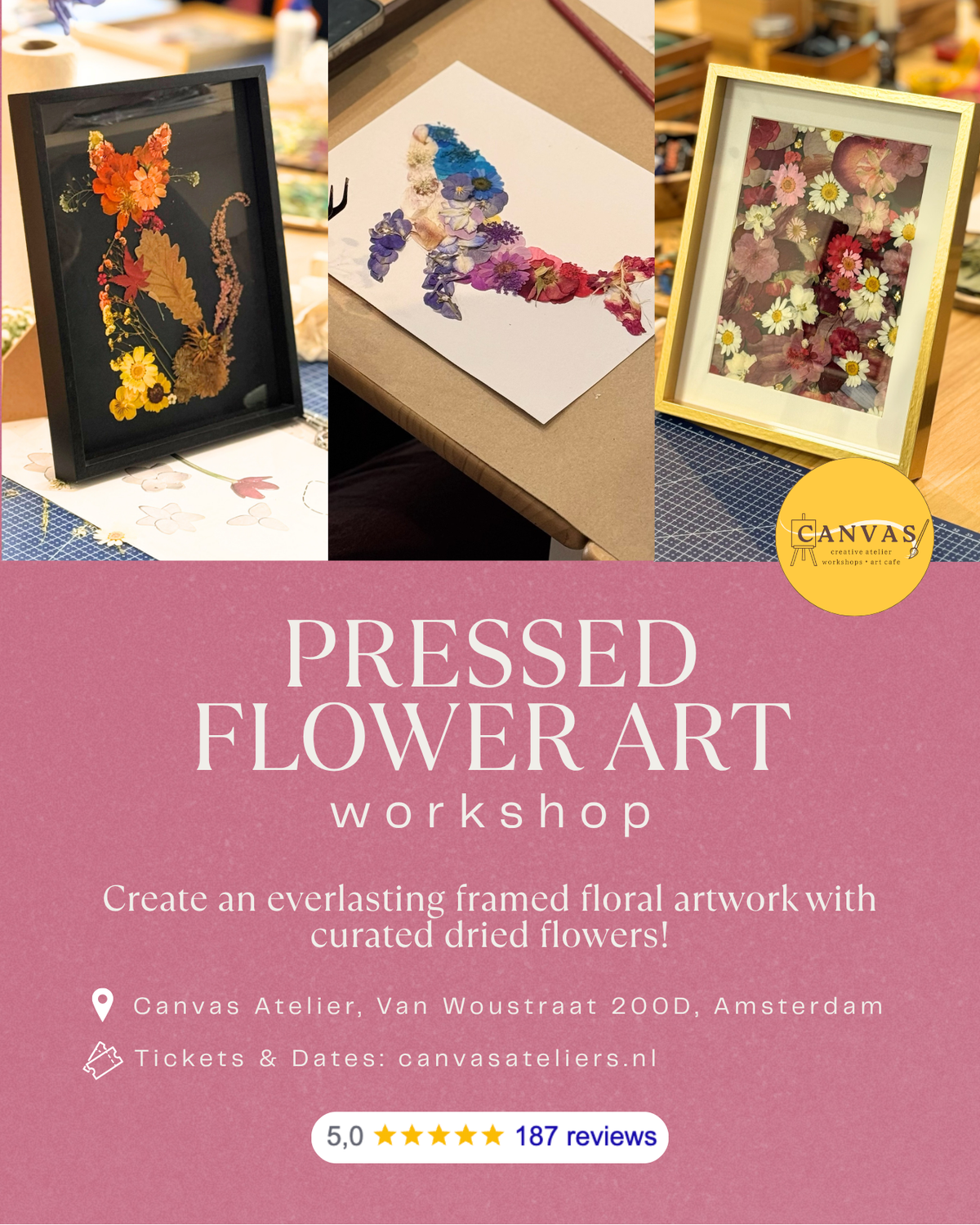 Pressed Flower Art Workshop