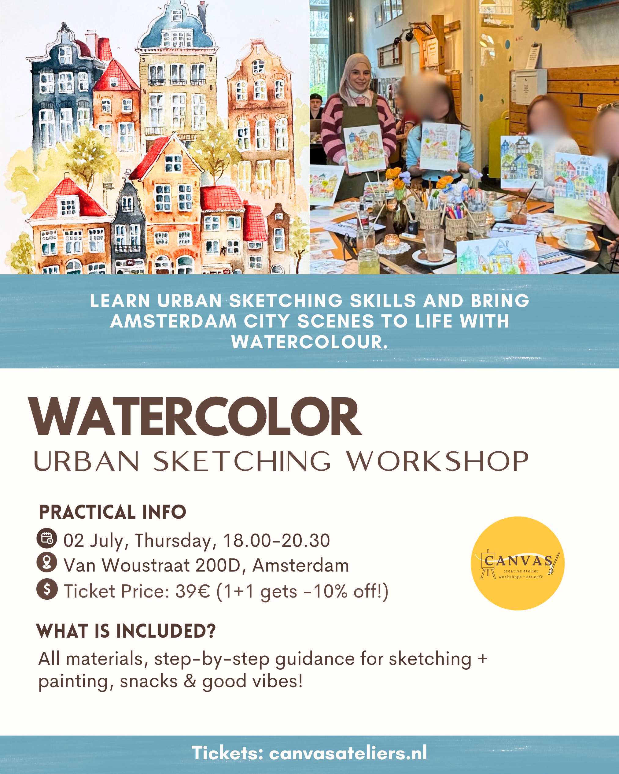 02/07 - Urban Sketching Watercolour Workshop