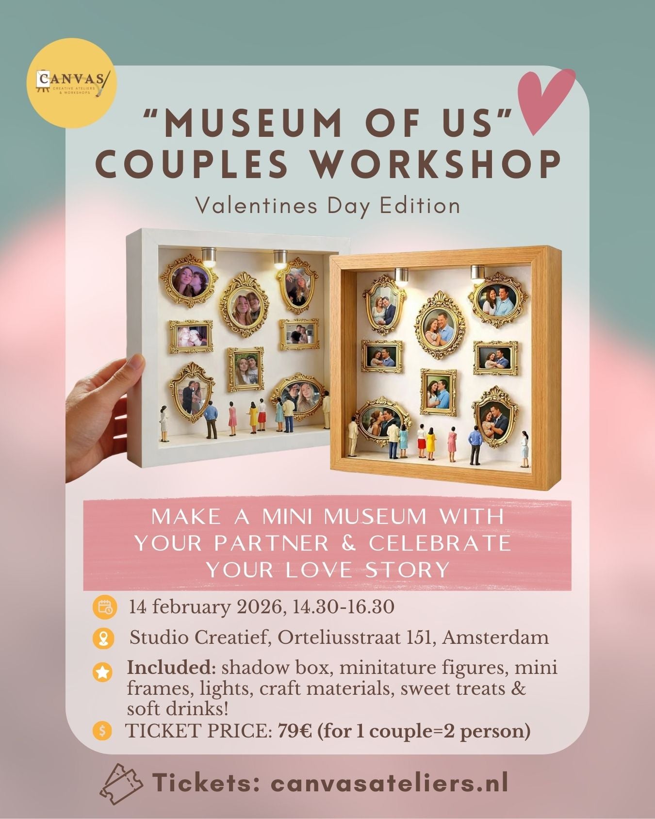 14/02 Valentine’s Day Couple Workshop - "Museum of Us"
