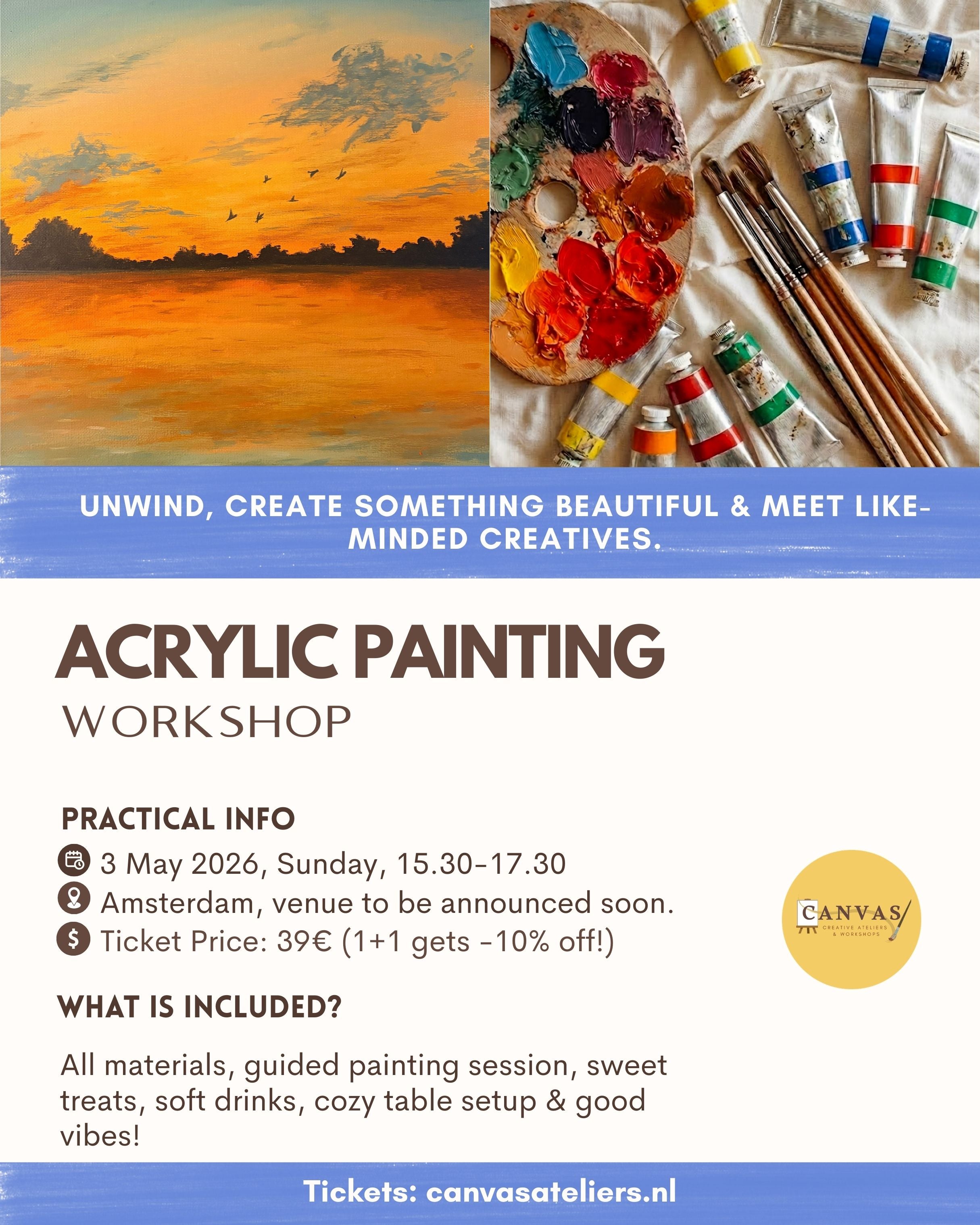 03/05 - Sunset Acrylic Painting Workshop