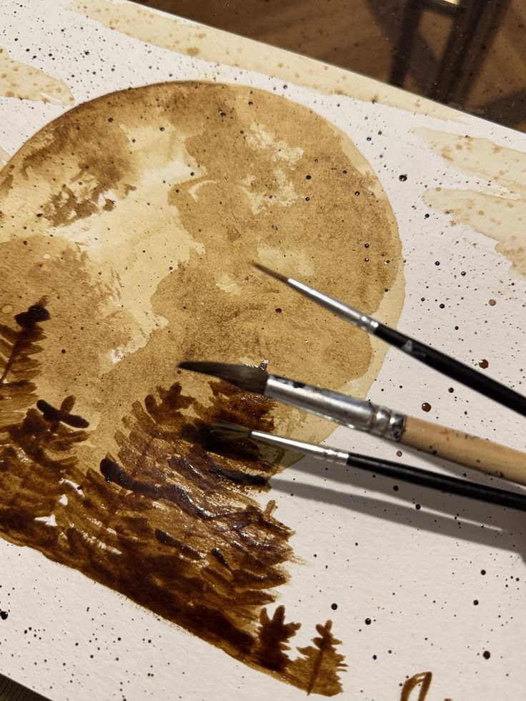 21/06 Coffee Workshop & Spill Art Painting
