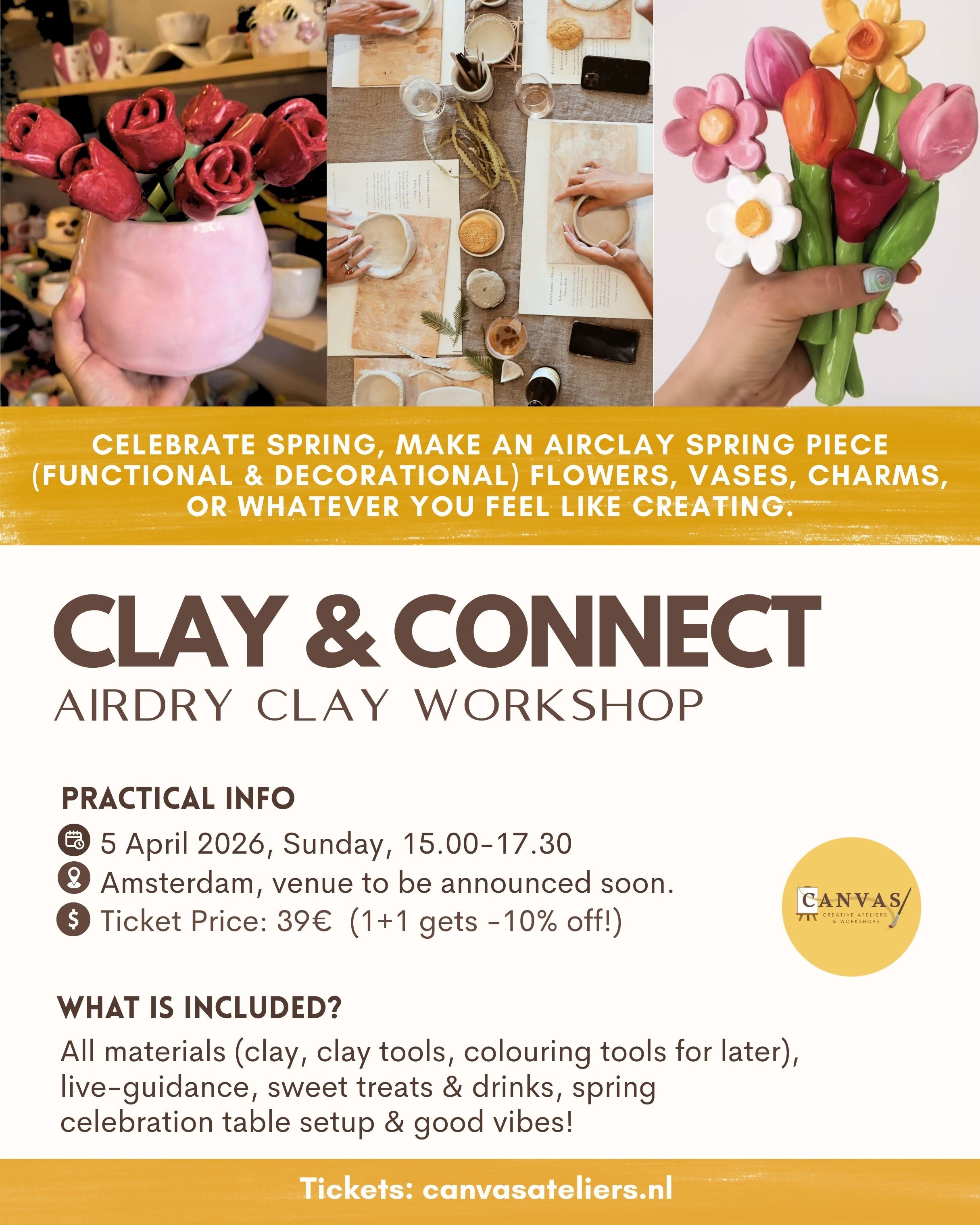 05/04 - Clay & Connect Workshop (Welcome Spring )