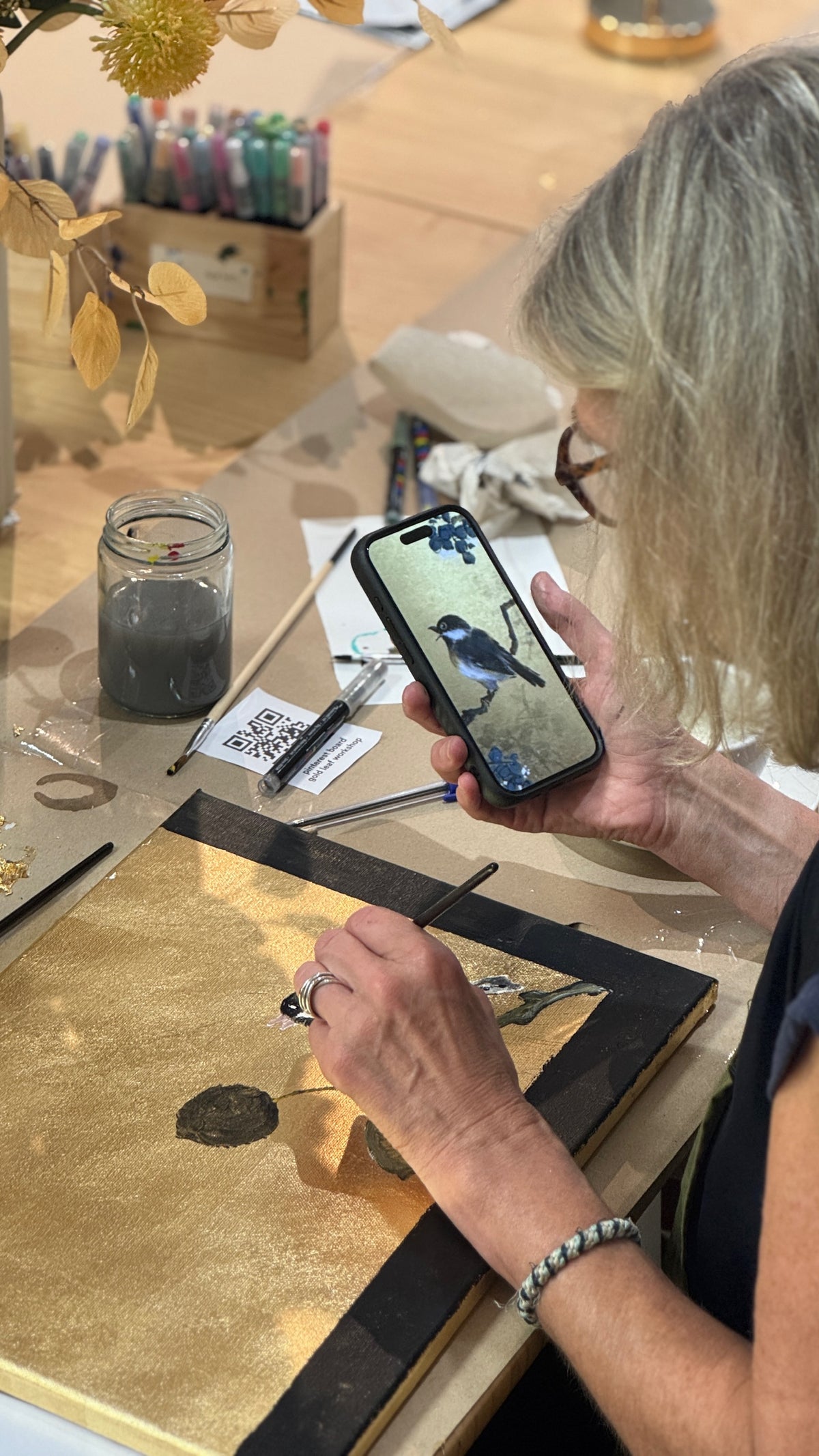 Gold Leaf Painting Workshop