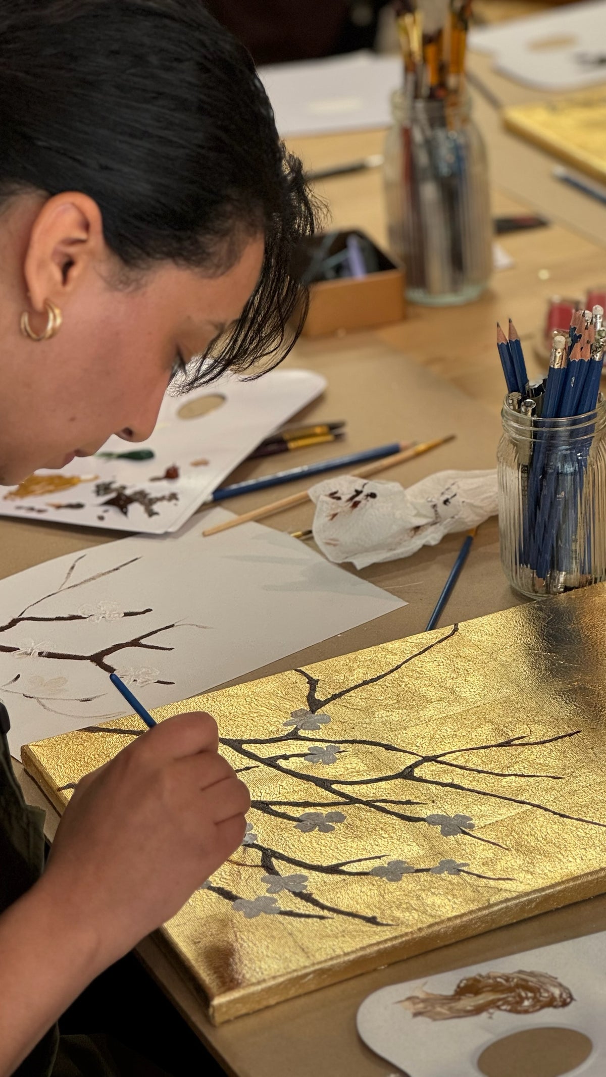 03/10 - Gold Leaf Painting Worskhop