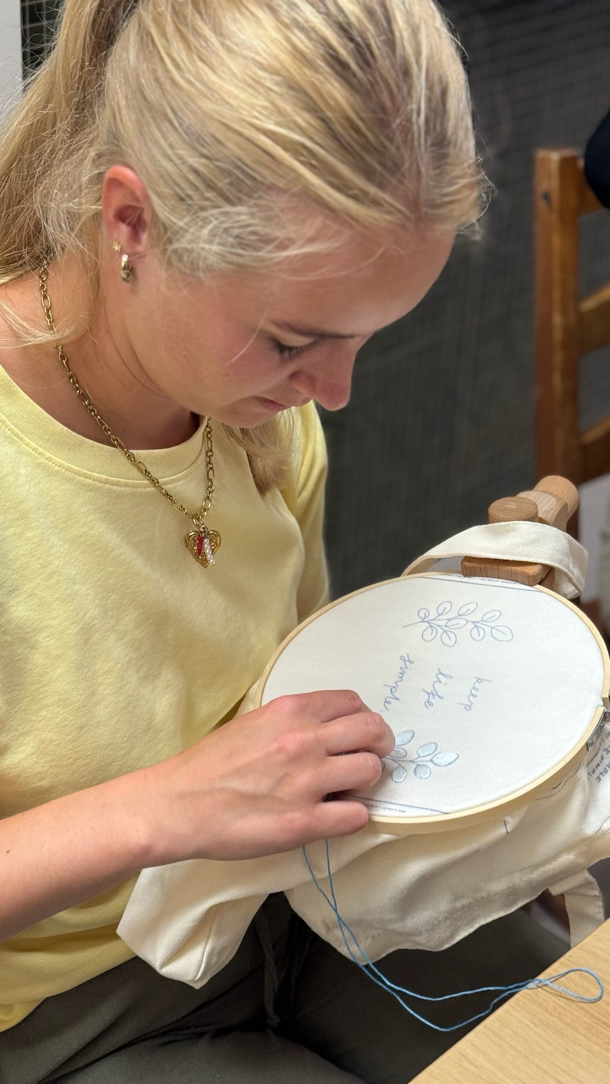 Embroidered Tote Bag Workshop