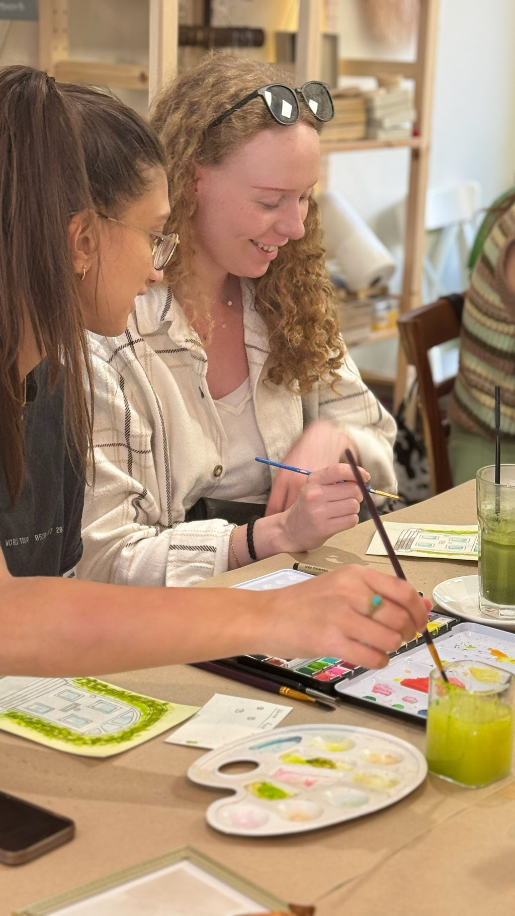 26/09 - Embroidered Roses + Watercolor Painting Workshop