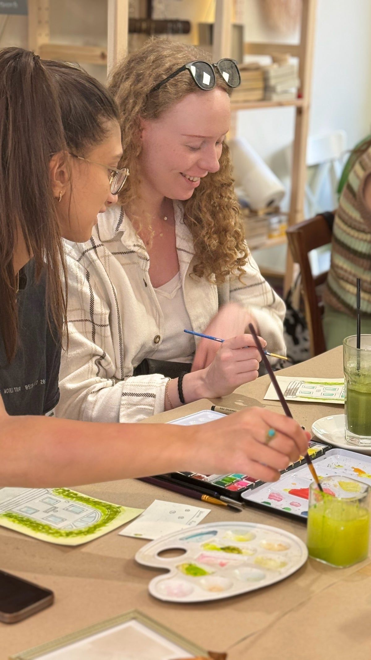 26/09 - Embroidered Roses + Watercolor Painting Workshop