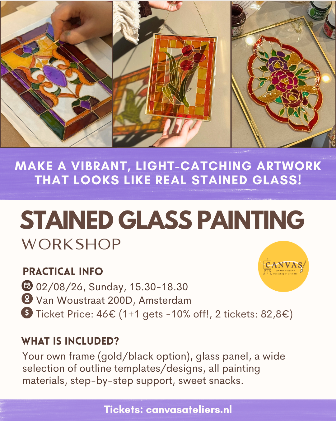 02/08 - Stained Glass Painting Workshop