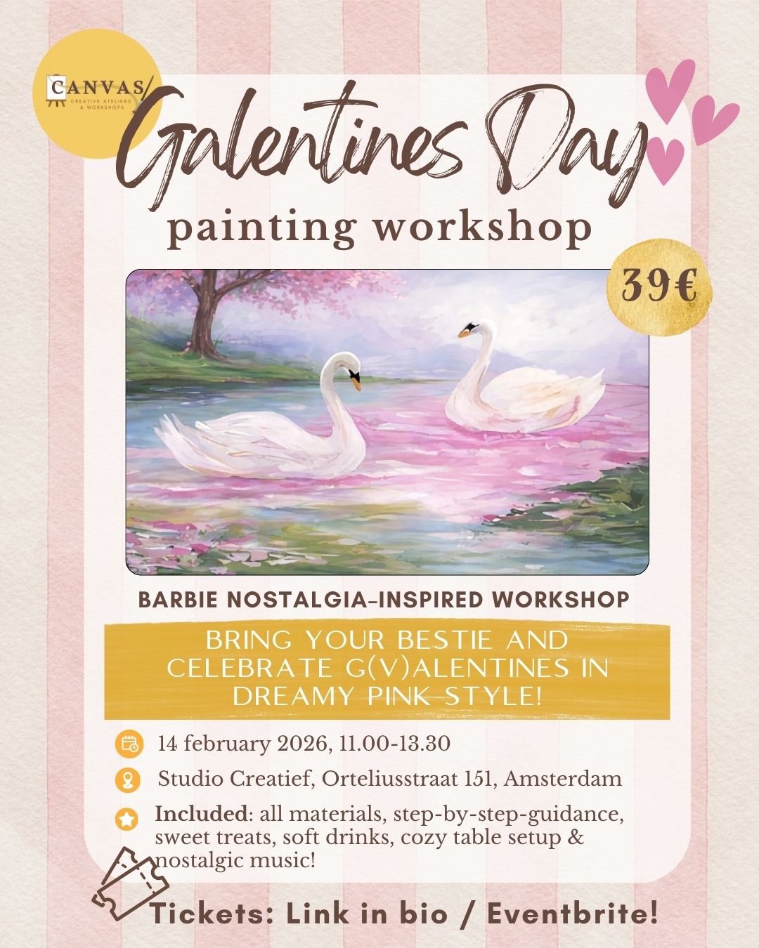 14/02 Galentines Day- Barbie Nostalgia Painting