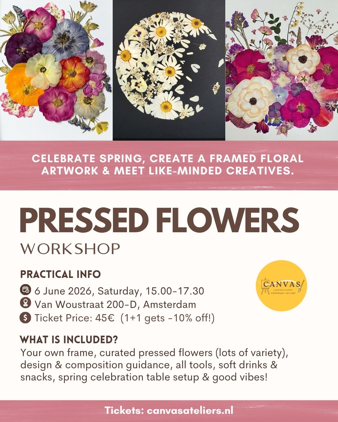 06/06- Pressed Floral Art Workshop