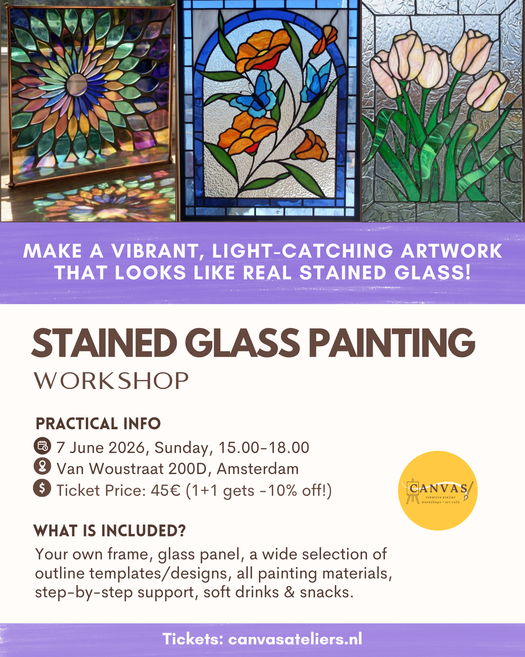 07/06 - Stained Glass Painting Workshop