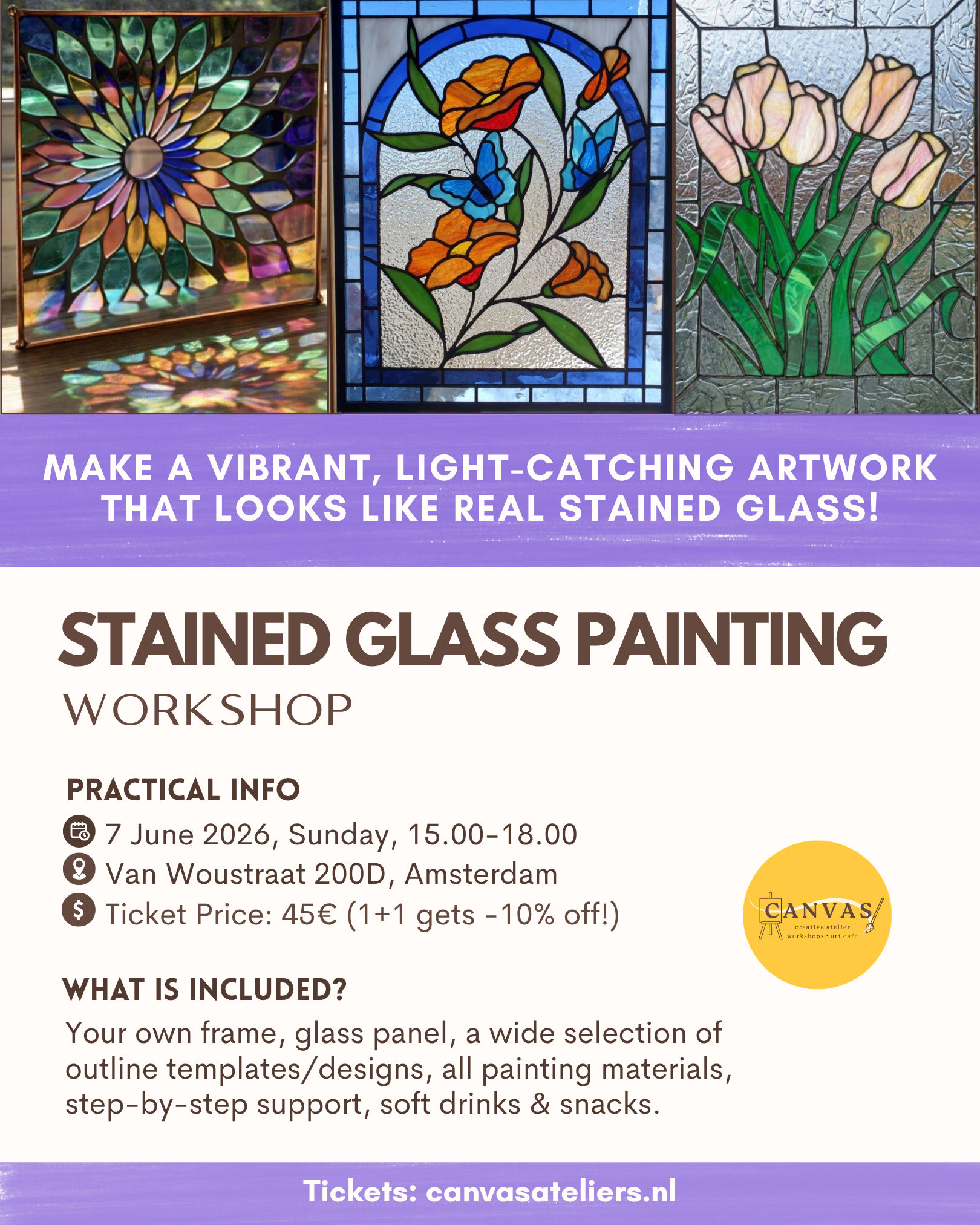 07/06 - Stained Glass Painting Workshop