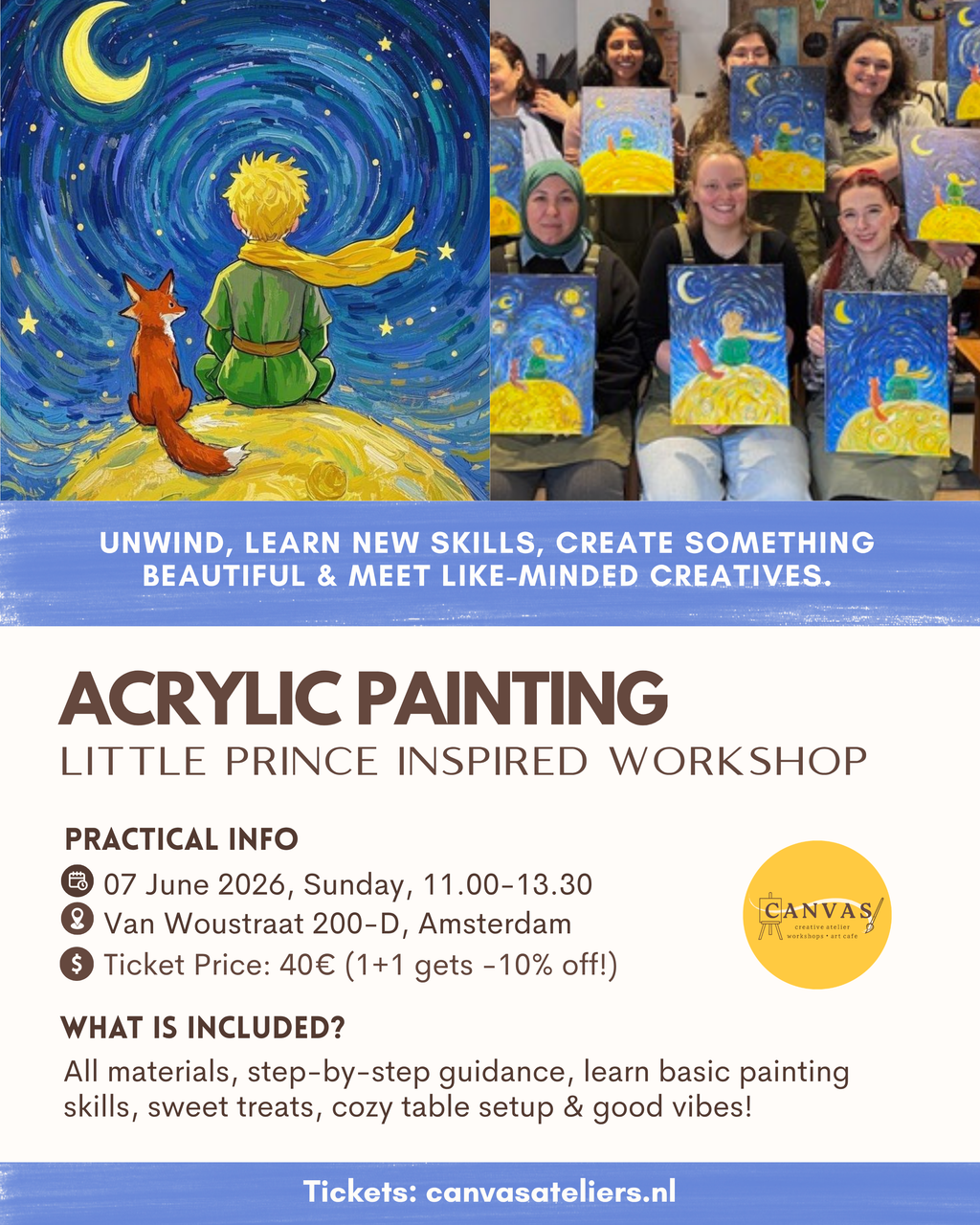 07/06 - Little Prince Inspired Painiting Workshop