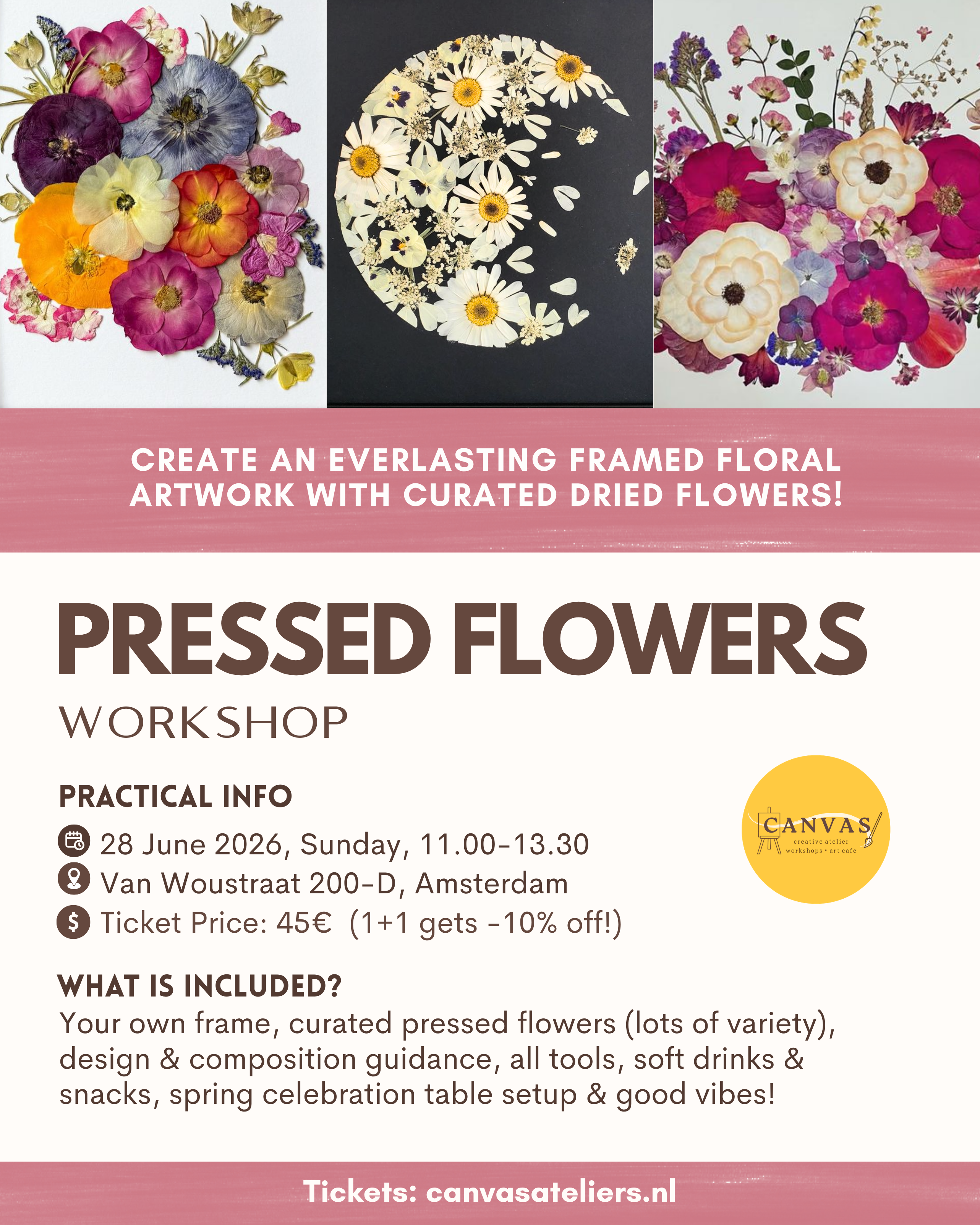 28/06- Pressed Floral Art Workshop