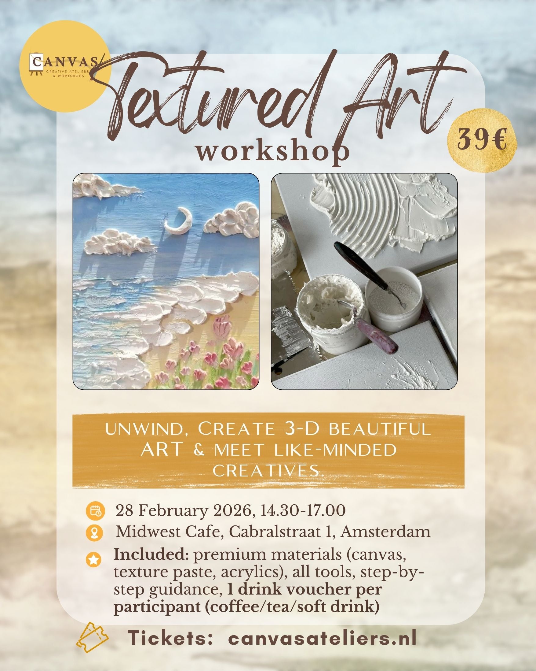 28/02 - Textured 3D Art Workshop